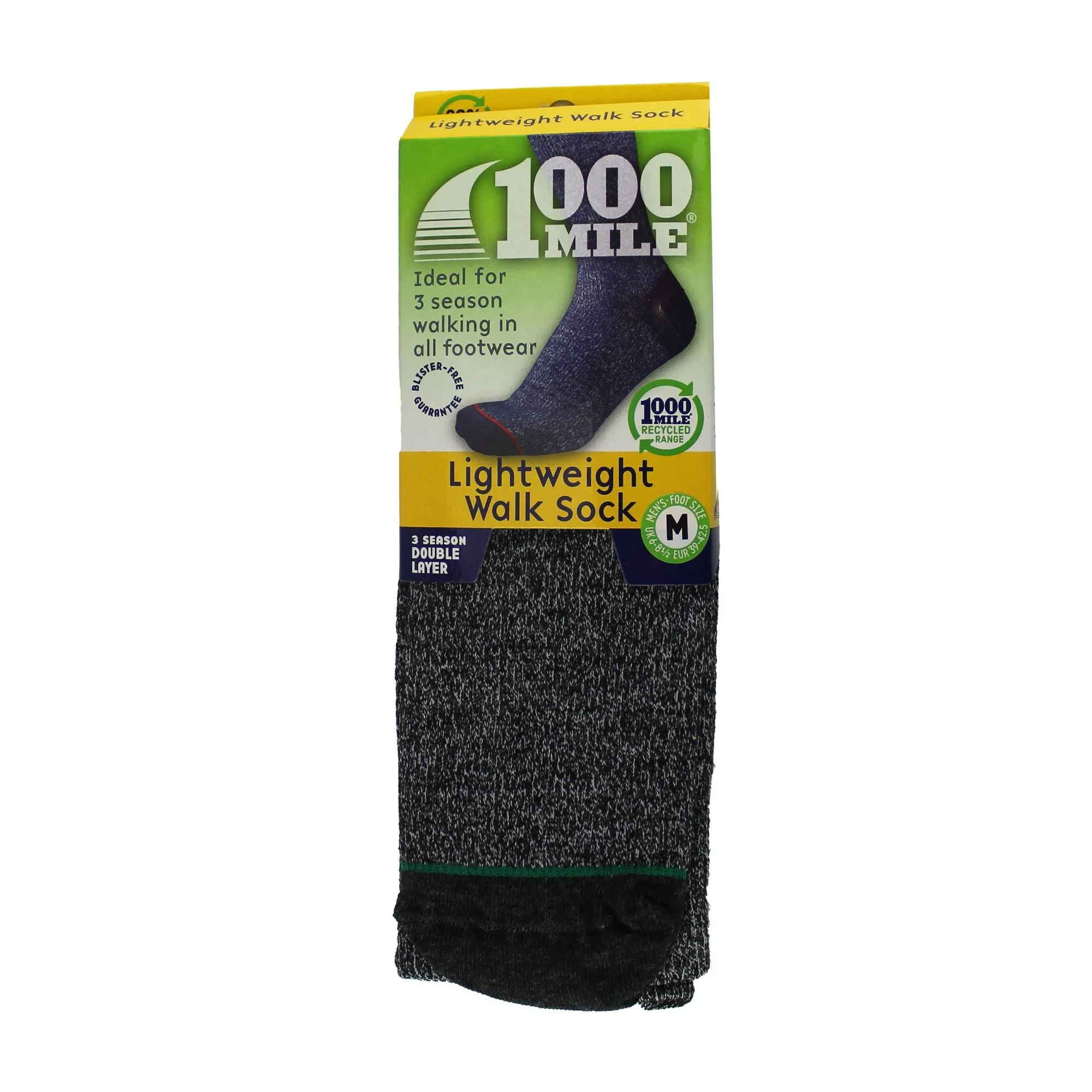 1 Pack Mens Lightweight Walking Repreve Socks