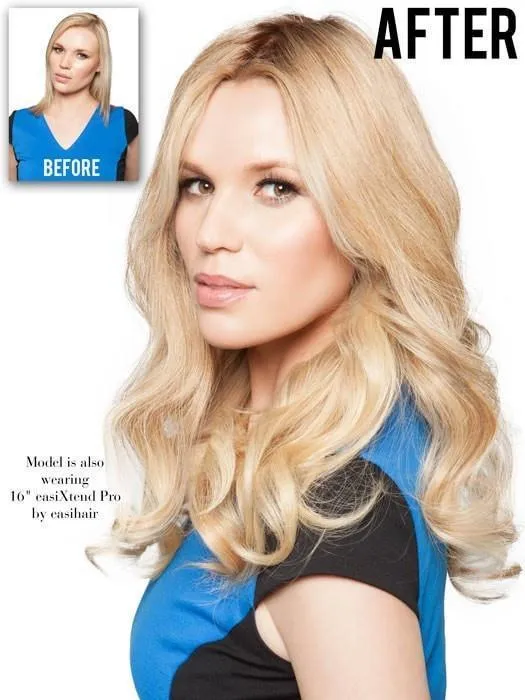 18" Top Form Exclusive Colors | Remy Human Hair Topper (Full Mono)
