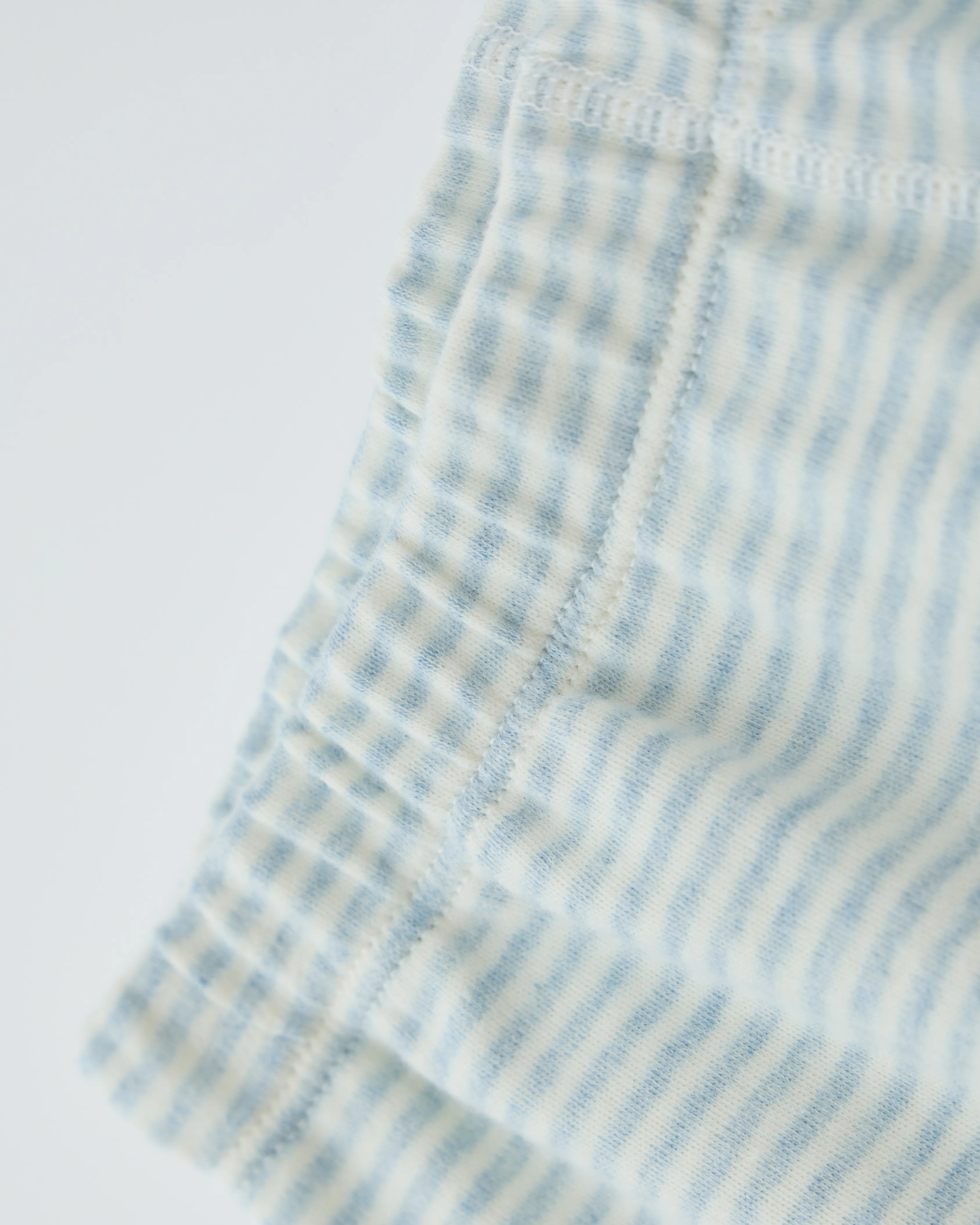 2-pcs Round-neck Pajama Set - Blue Bear