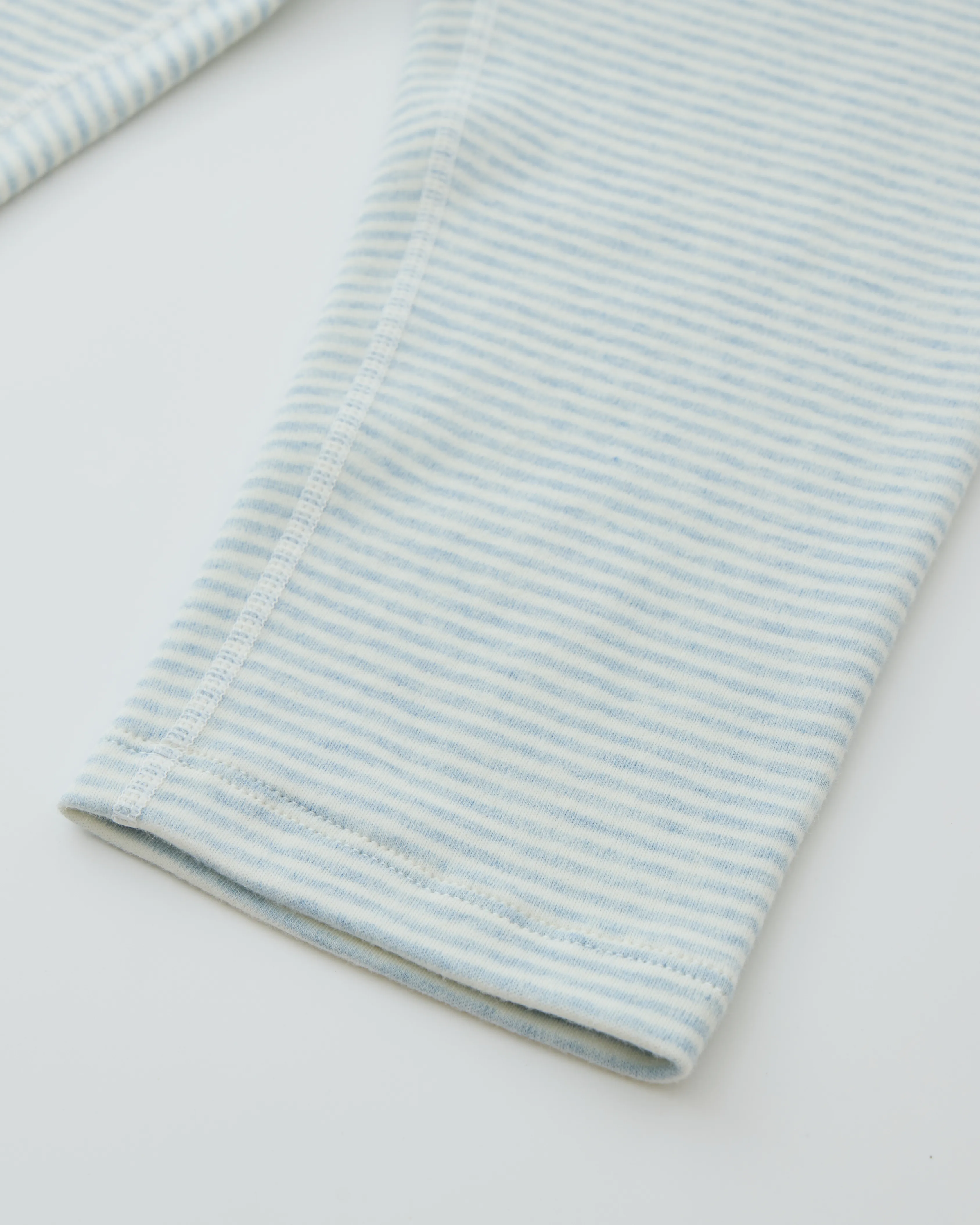 2-pcs Round-neck Pajama Set - Blue Bear