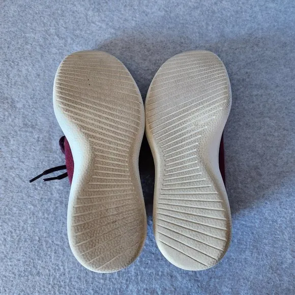 Allbirds Wool Runner Sneaker Lace-Up Super Fine ZQ Merino Wool Red Men