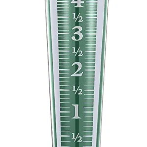 ATORSE® Garden Rain Gauge Lawn Courtyard Patio Decorative Stake Water Measuring Tool Green