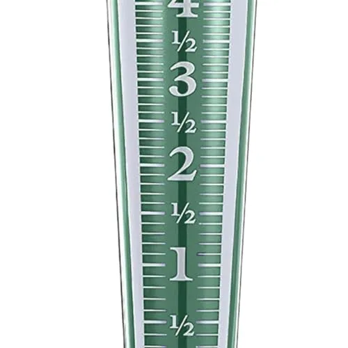 ATORSE® Garden Rain Gauge Lawn Courtyard Patio Decorative Stake Water Measuring Tool Green