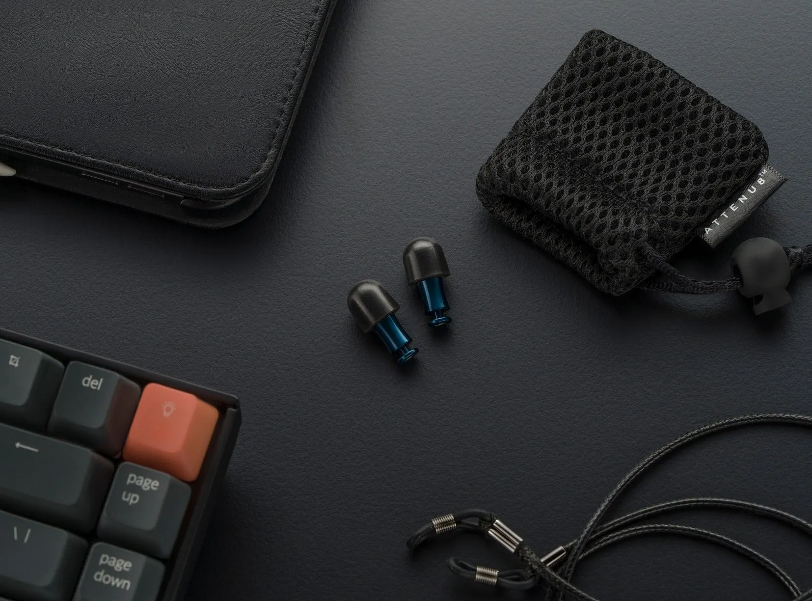 ATTENU8 Ear plugs - Midnight Blue (With Lanyard)