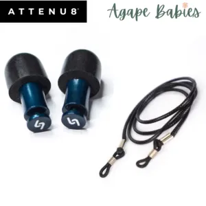 ATTENU8 Ear plugs - Midnight Blue (With Lanyard)