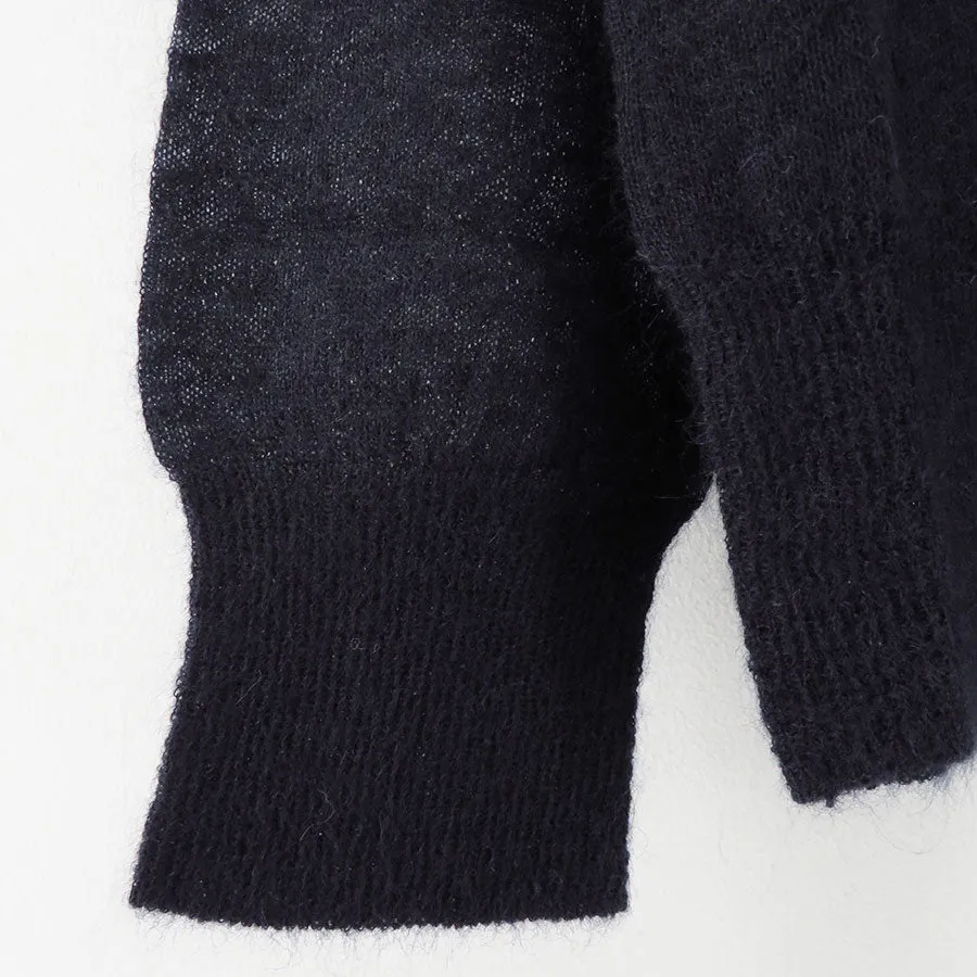 【AURALEE/オーラリー】<br>KID MOHAIR SHEER KNIT CARDIGAN <br>A25SC01FG