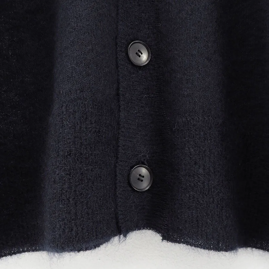 【AURALEE/オーラリー】<br>KID MOHAIR SHEER KNIT CARDIGAN <br>A25SC01FG