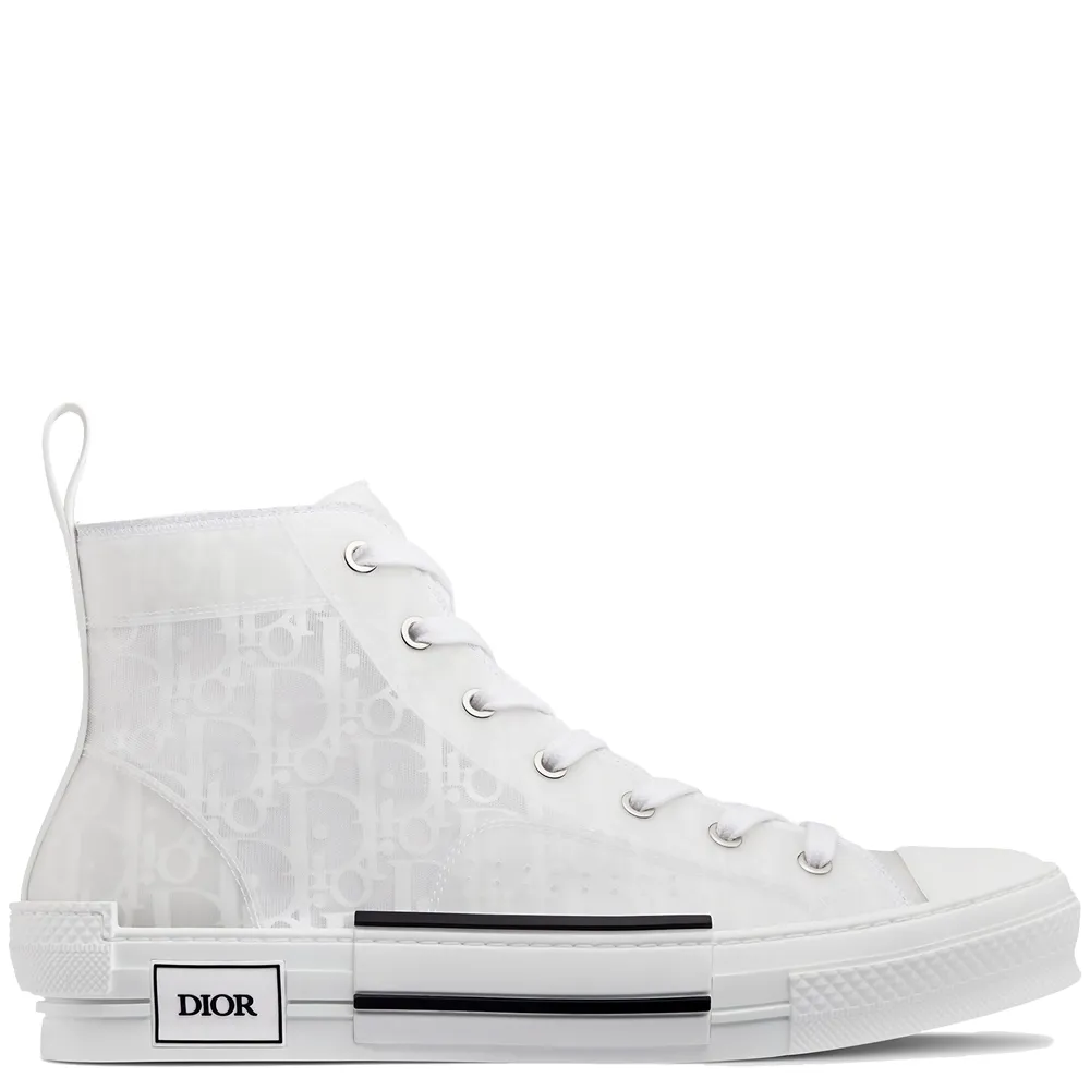 B23 High-Top Sneaker Dior Oblique Canvas in Weiß