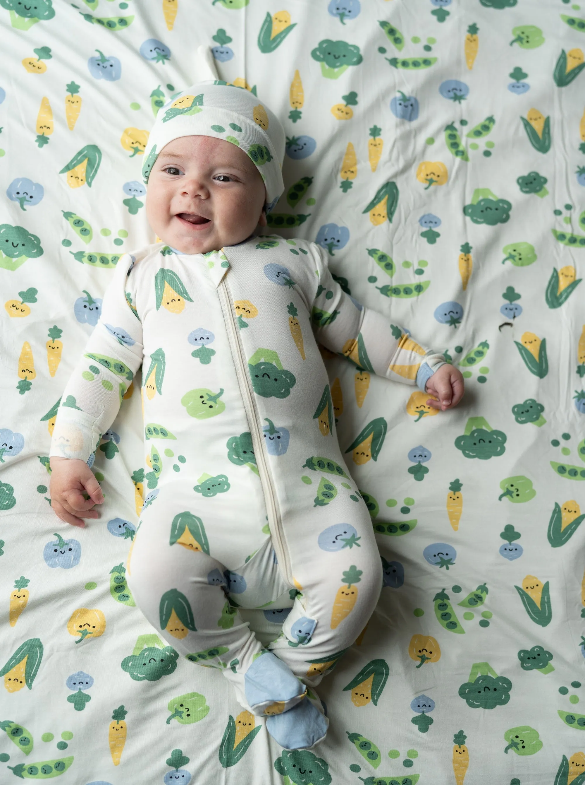 Bamboo Swaddle Blanket (Farmers Market Print)