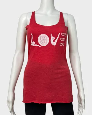 Bella Canvas Pink-Red Tank Top (XS)