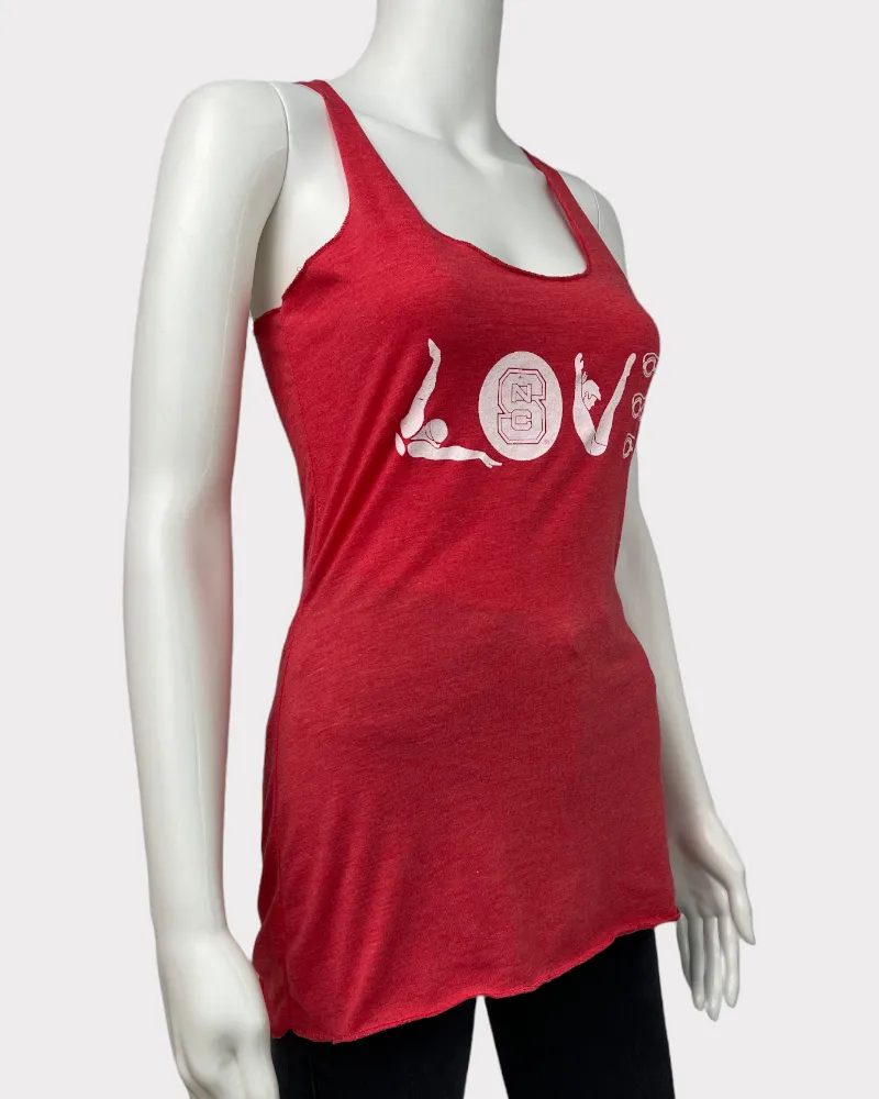 Bella Canvas Pink-Red Tank Top (XS)