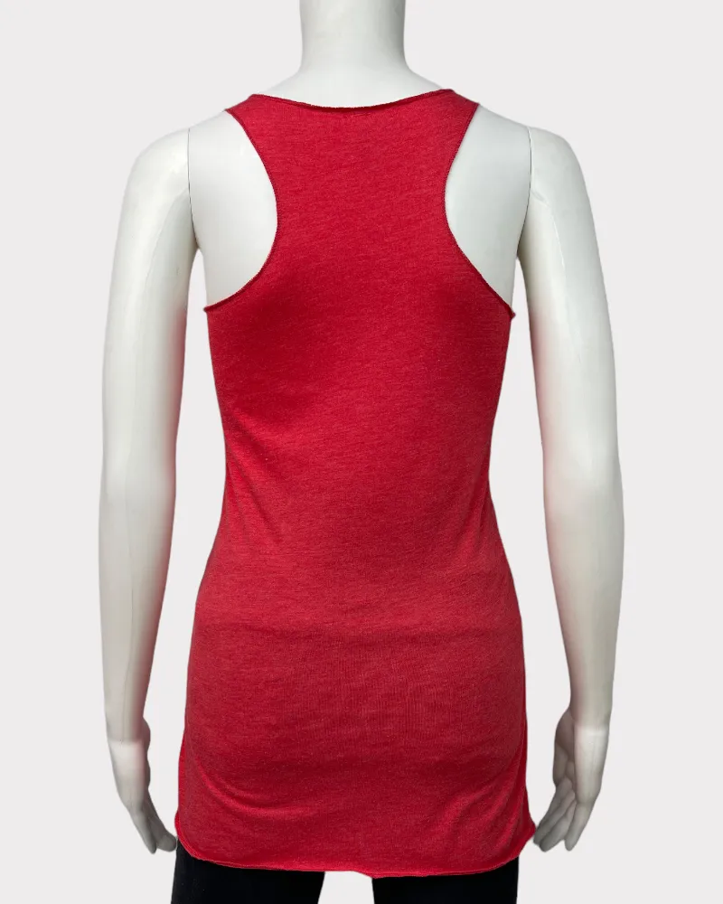 Bella Canvas Pink-Red Tank Top (XS)