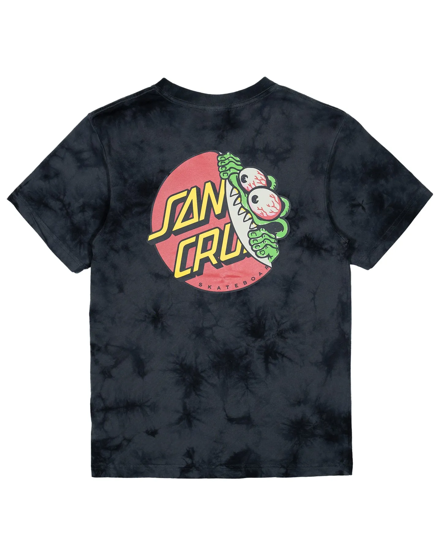Beware Dot Tie Dye Tee | Black Tie Dye