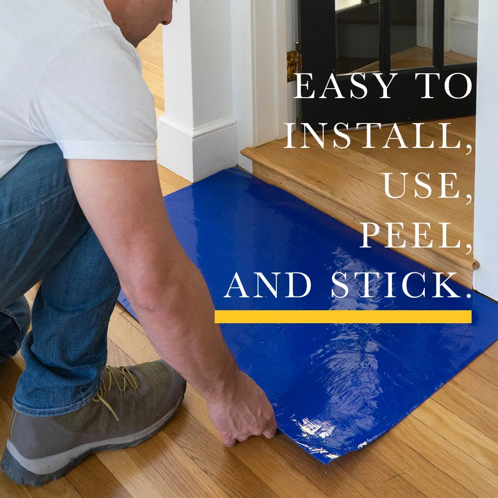 Blue Dust & Dirt Stopper Sticky Mats 24" x 36"