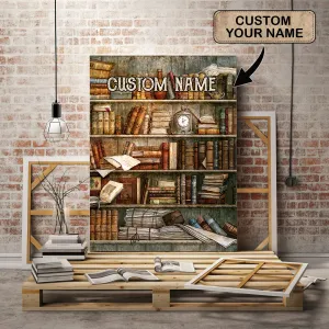 Book Lover 3 - Custom Canvas - Vhv-canvas-020