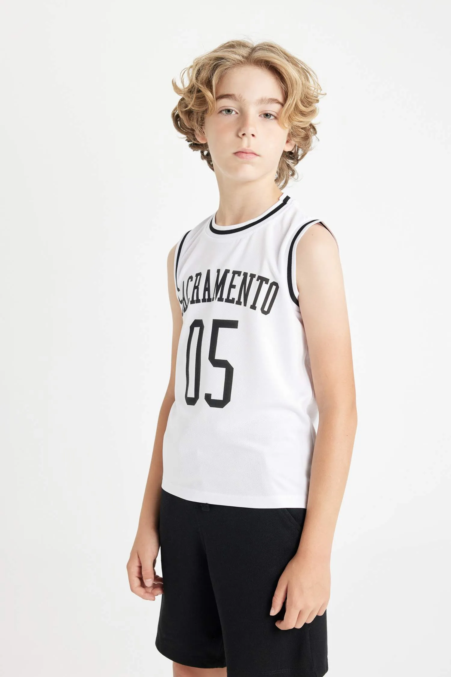 Boys Bike Collar Printed Athlete