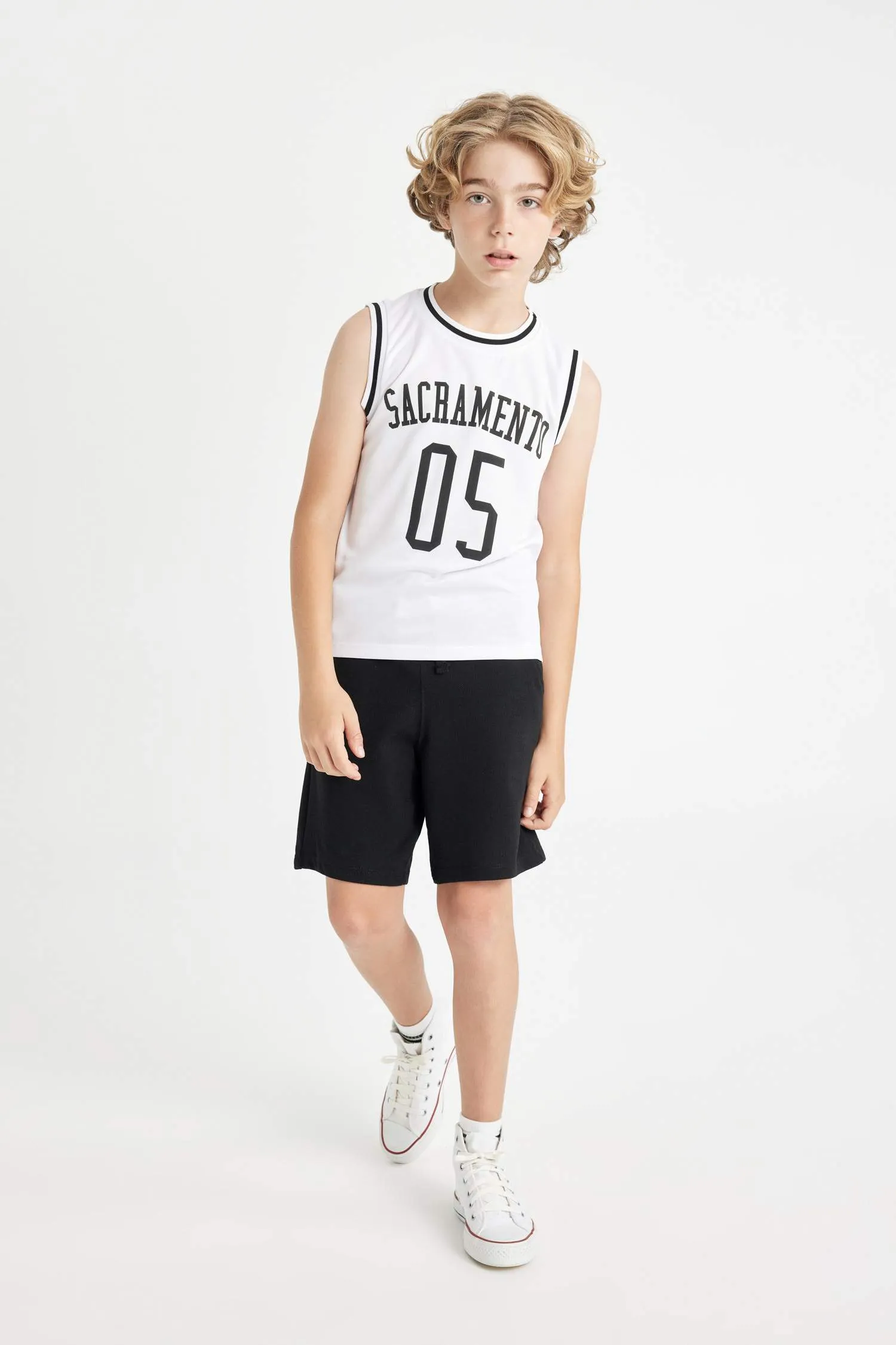 Boys Bike Collar Printed Athlete