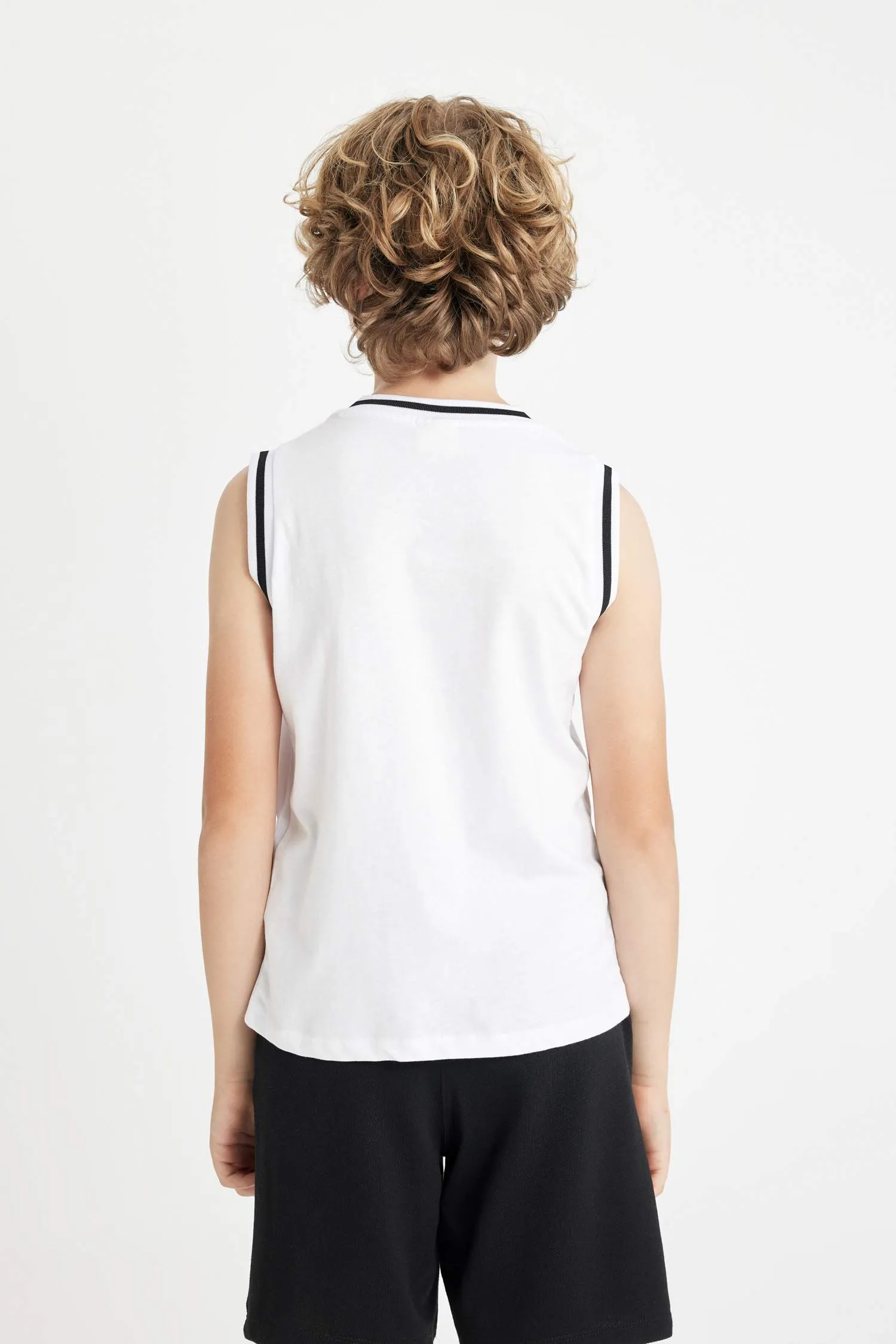 Boys Bike Collar Printed Athlete