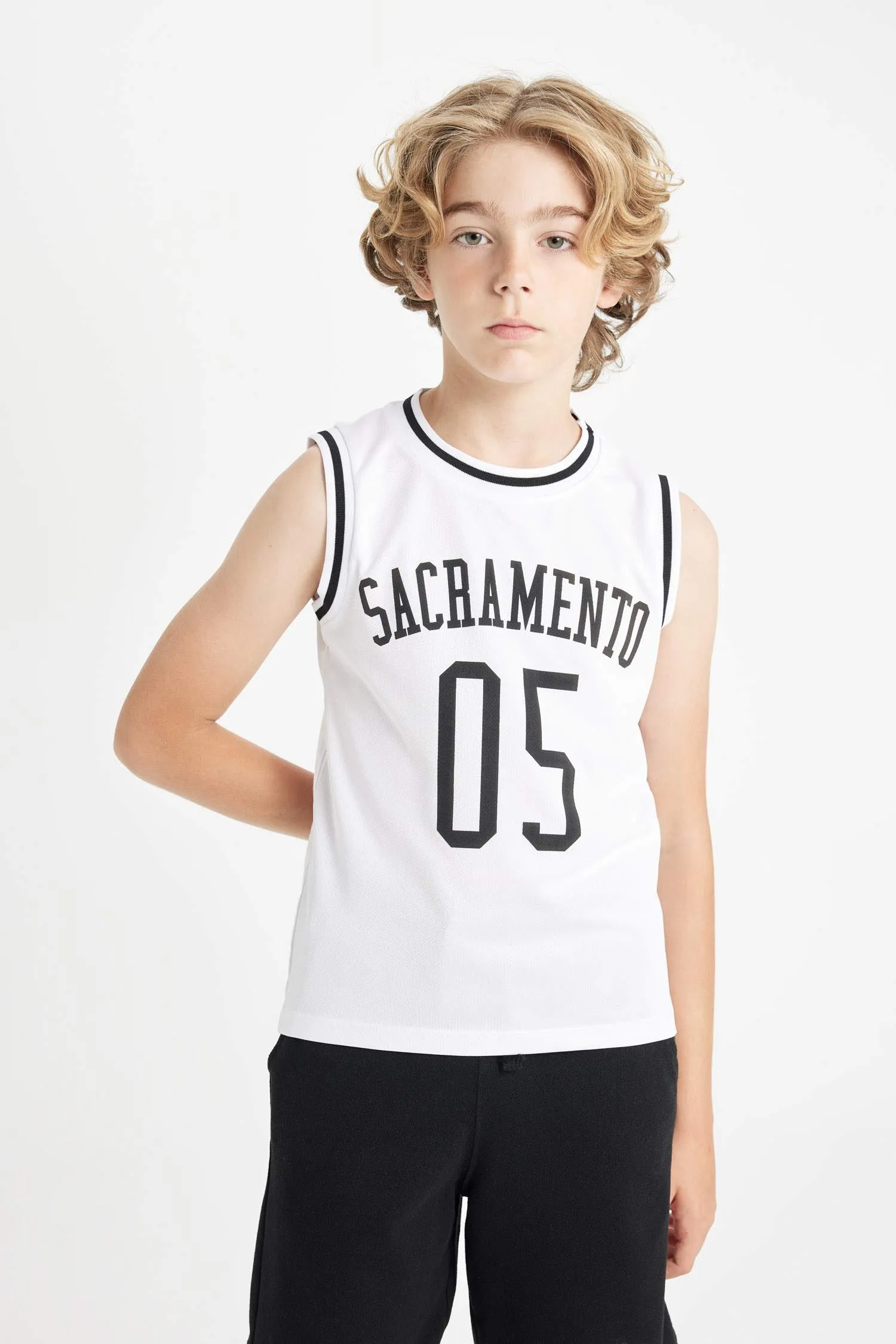 Boys Bike Collar Printed Athlete