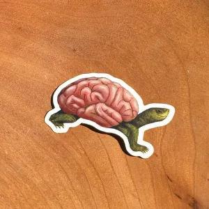 Brain Turtle Sticker