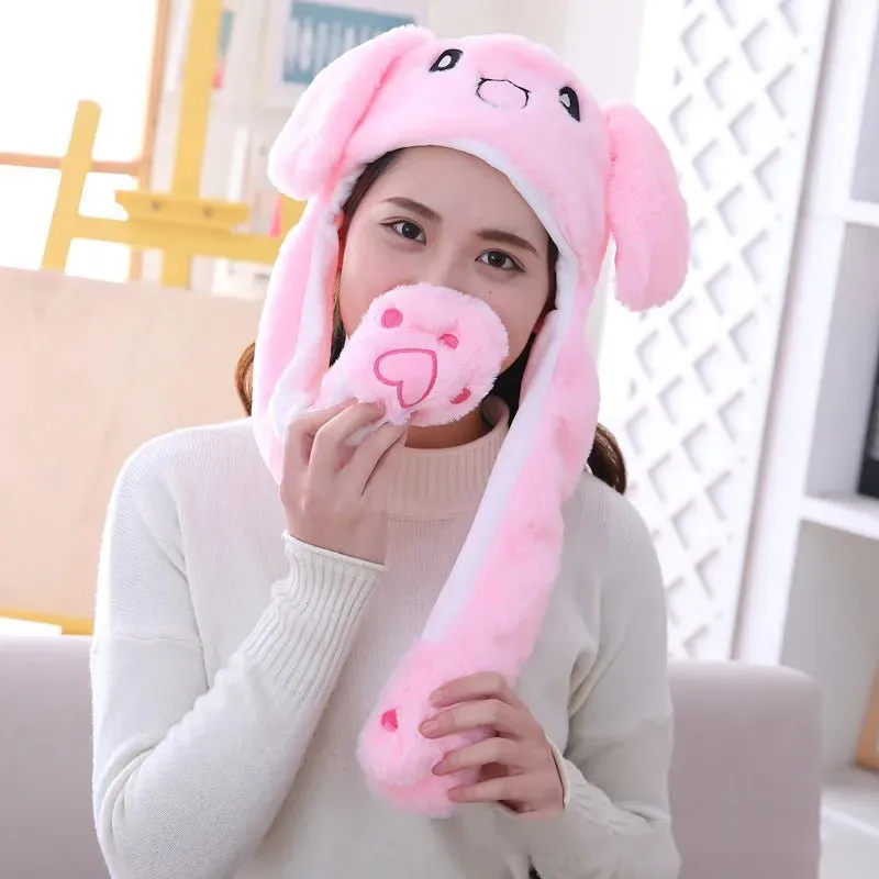 Bunny Ears Plush Animal Hat
