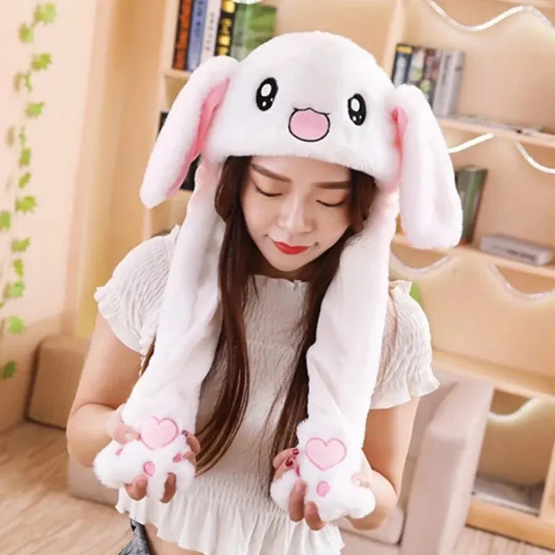 Bunny Ears Plush Animal Hat