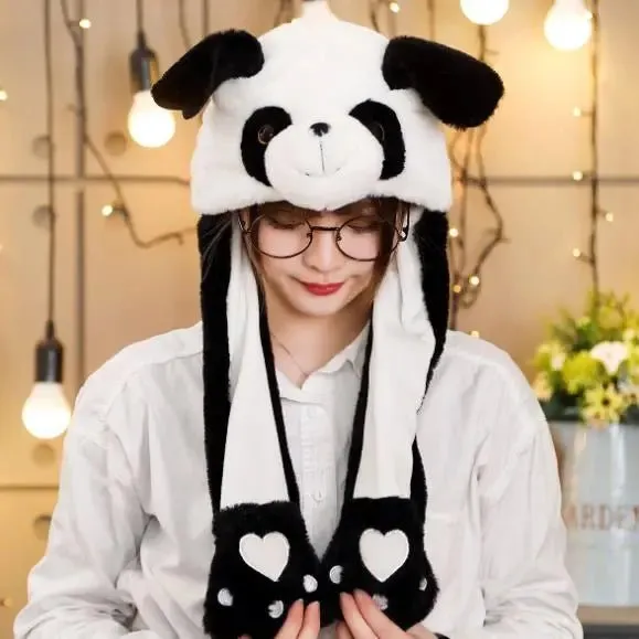 Bunny Ears Plush Animal Hat