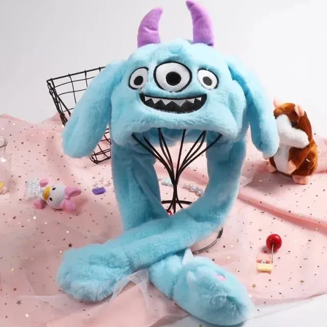 Bunny Ears Plush Animal Hat