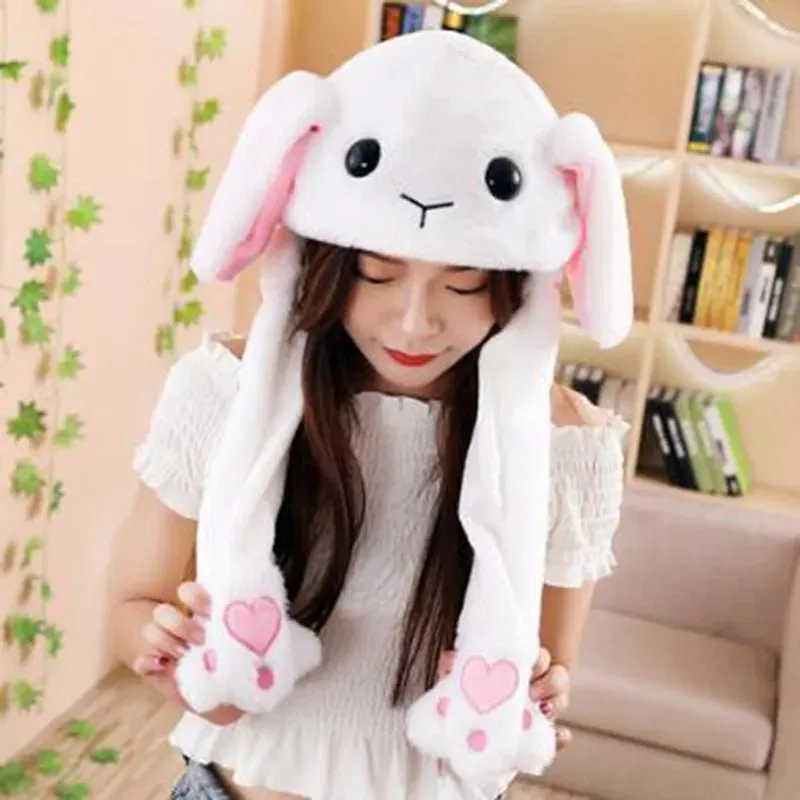 Bunny Ears Plush Animal Hat