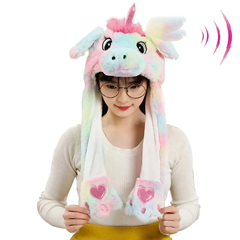 Bunny Ears Plush Animal Hat