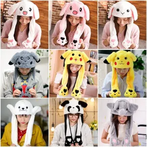 Bunny Ears Plush Animal Hat