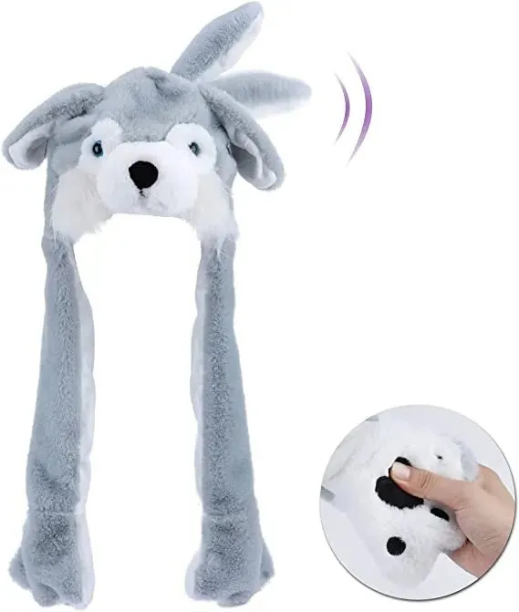 Bunny Ears Plush Animal Hat