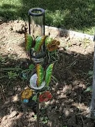 Butterfly Solar Rain Gauge! Measure your rainfall day or night with this beautiful butterfly solar rain gauge