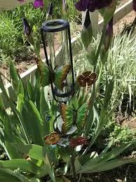 Butterfly Solar Rain Gauge! Measure your rainfall day or night with this beautiful butterfly solar rain gauge