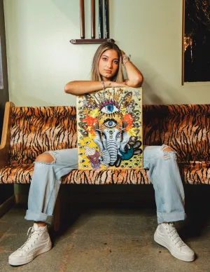CANVAS Ganesh Golden Love