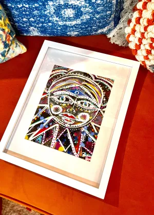 CANVAS ILLUSTRATION PRINT She in the wild