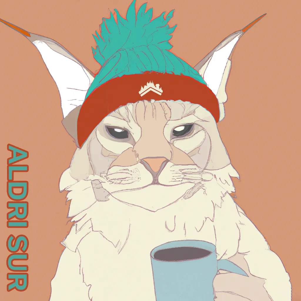 Cat Coffee Vinyl Sticker