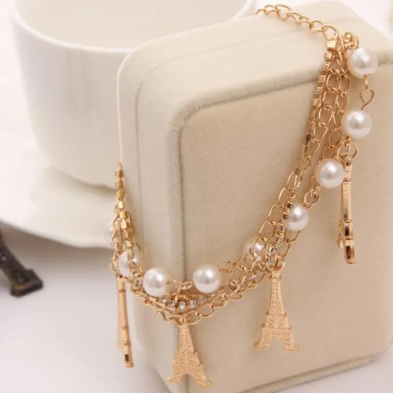 Charm Butterfly Multi Layer Bracelet Chain Women Wedding Jewelry