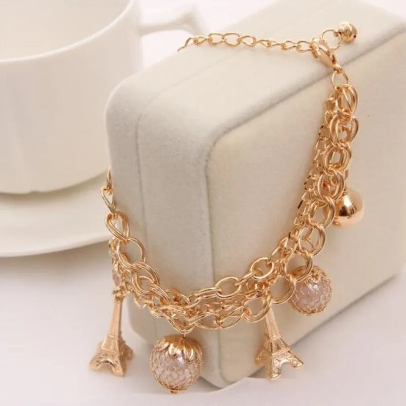 Charm Butterfly Multi Layer Bracelet Chain Women Wedding Jewelry