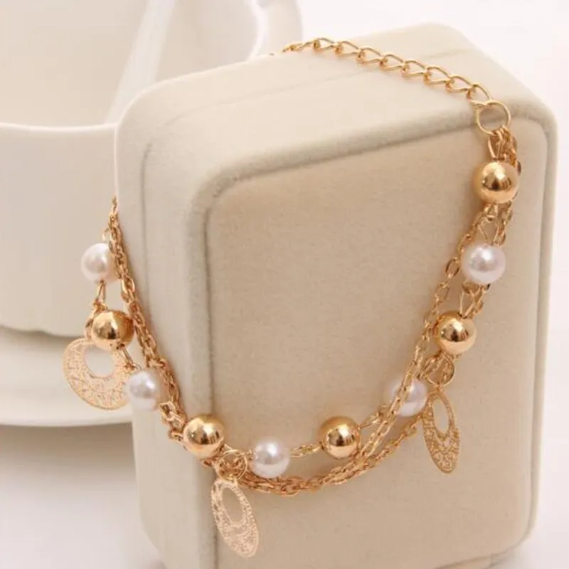 Charm Butterfly Multi Layer Bracelet Chain Women Wedding Jewelry