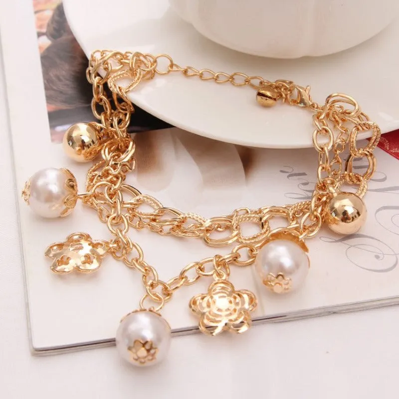 Charm Butterfly Multi Layer Bracelet Chain Women Wedding Jewelry