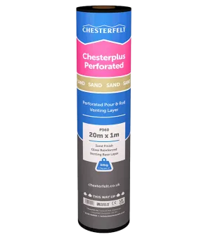 Chesterfelt 3H Perforated Venting Base Layer 20m x 1m Roll