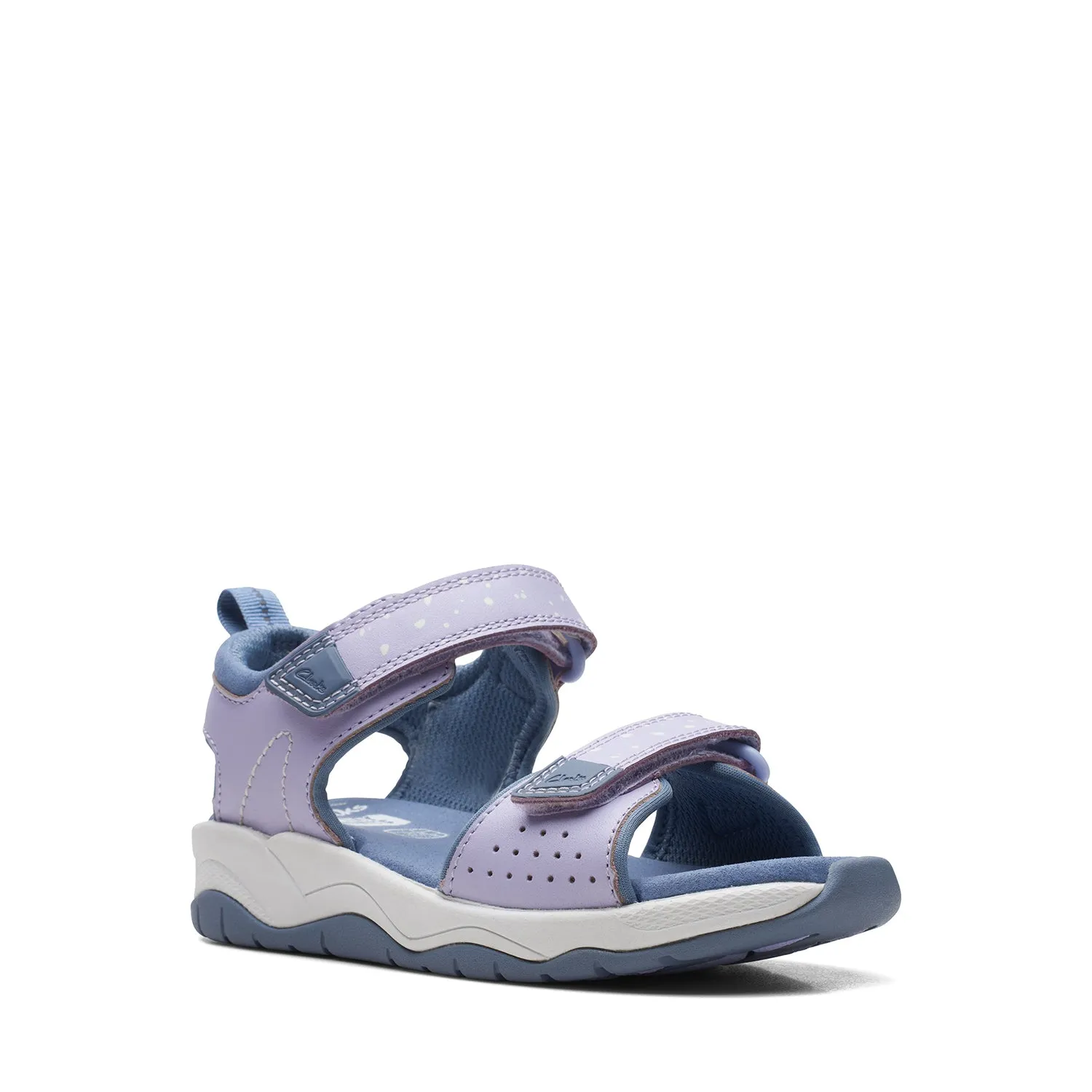 CLARKS GIRLS CLOWDER PRINT KID. (STANDARD FIT)