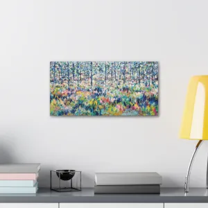 Colorful Flower Forest Canvas Print Wall Decor - Healing From the Storm by Leslie Karpinski