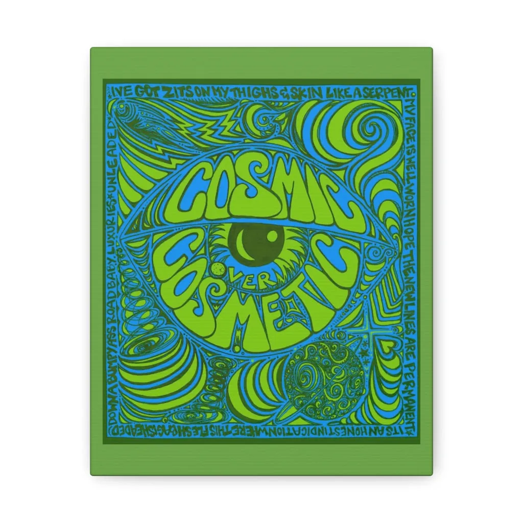 Copy of Cosmic Over Cosmetic Canvas Gallery Wraps -  Lagoon Life Lime