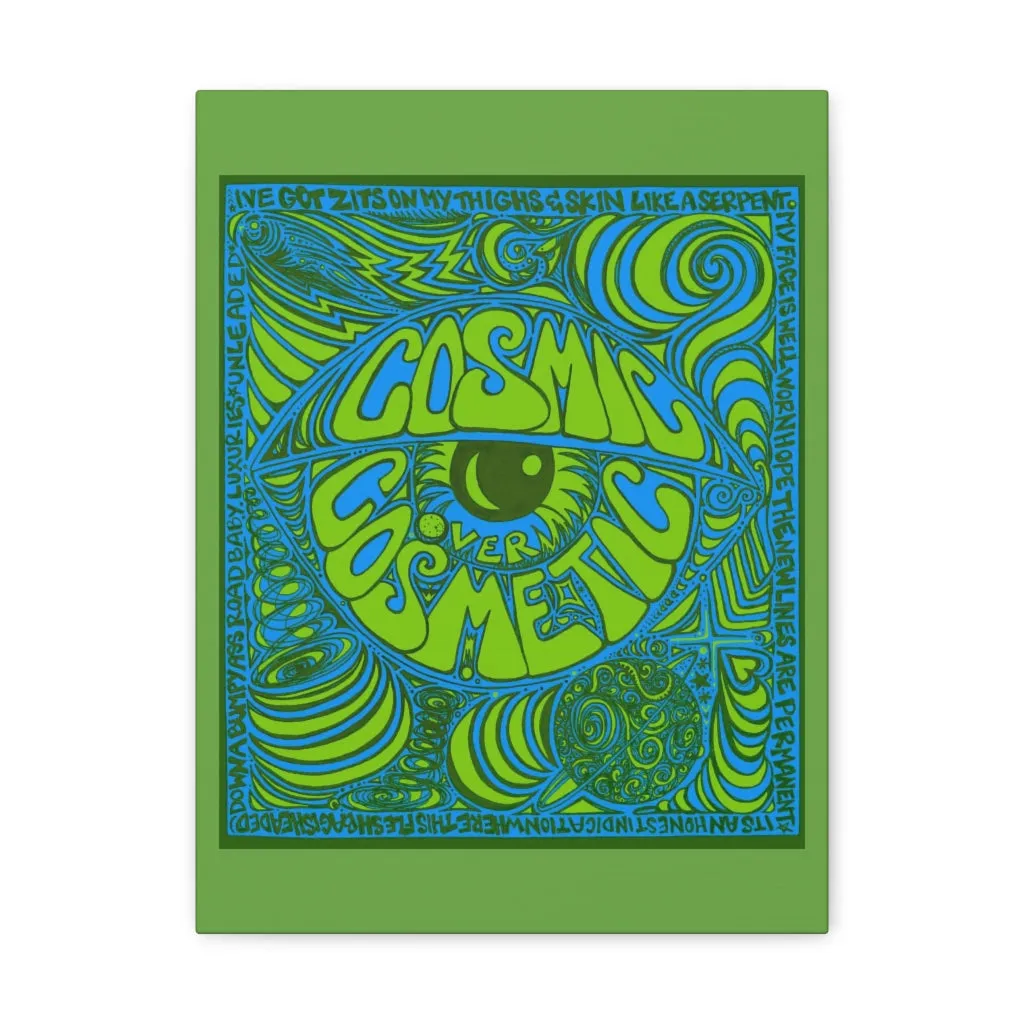 Copy of Cosmic Over Cosmetic Canvas Gallery Wraps -  Lagoon Life Lime