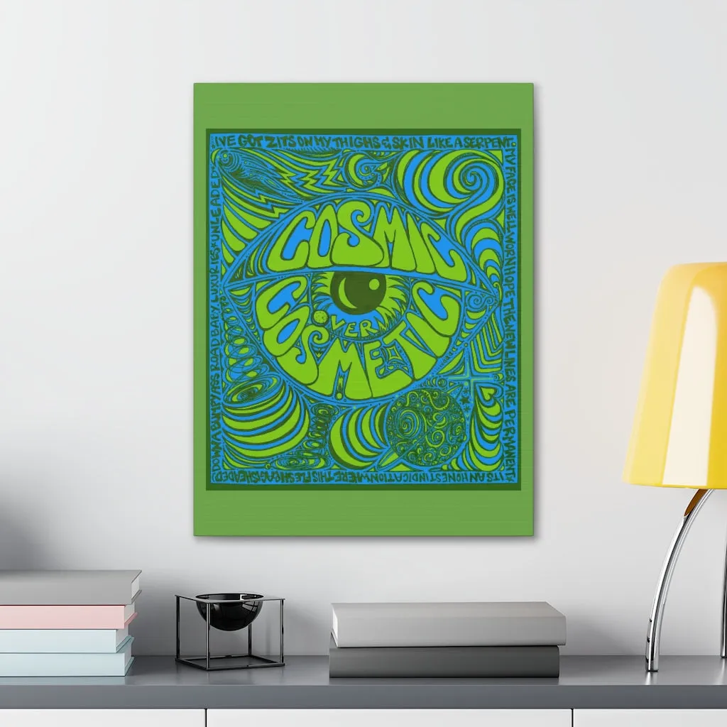 Copy of Cosmic Over Cosmetic Canvas Gallery Wraps -  Lagoon Life Lime