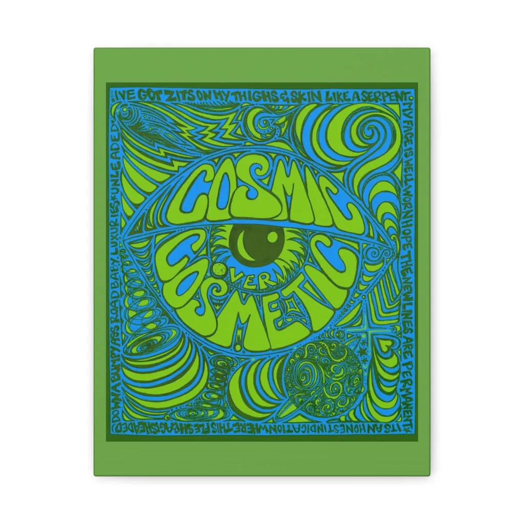 Copy of Cosmic Over Cosmetic Canvas Gallery Wraps -  Lagoon Life Lime