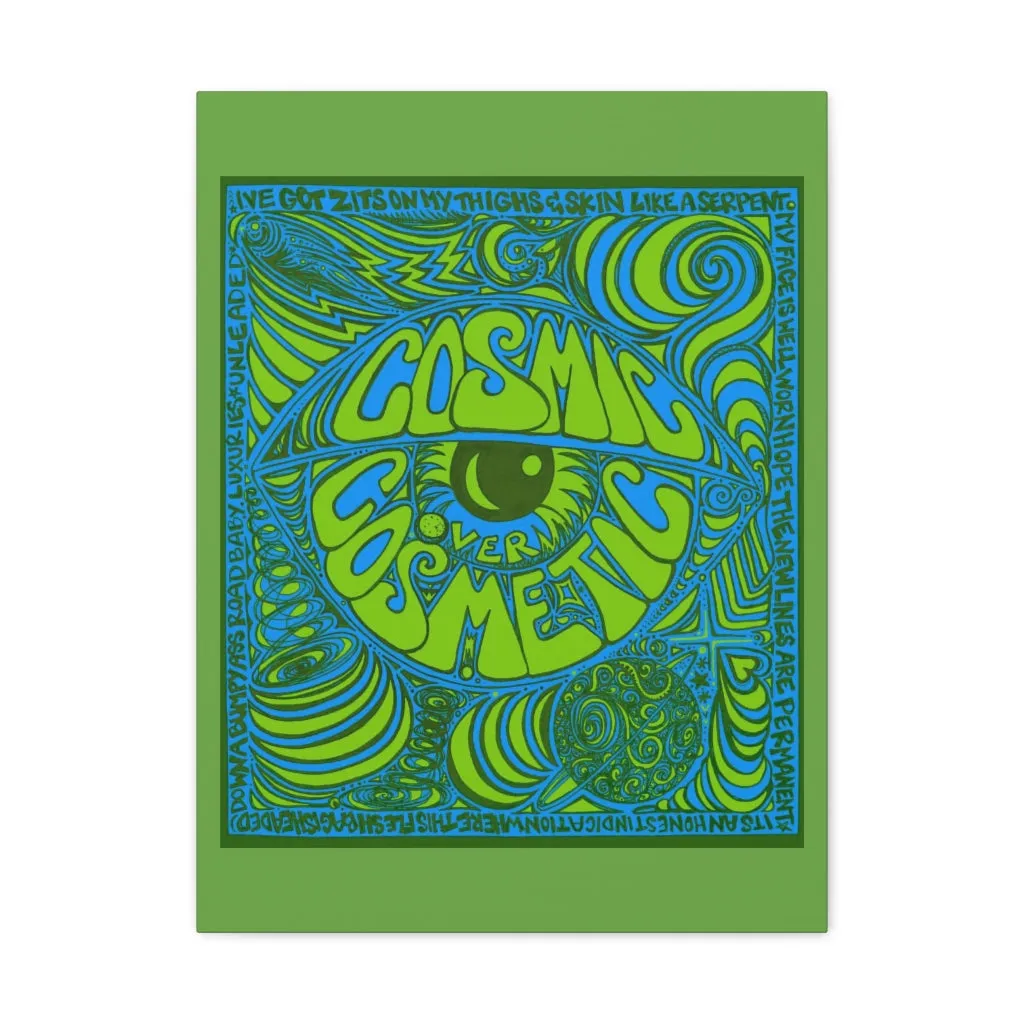 Copy of Cosmic Over Cosmetic Canvas Gallery Wraps -  Lagoon Life Lime