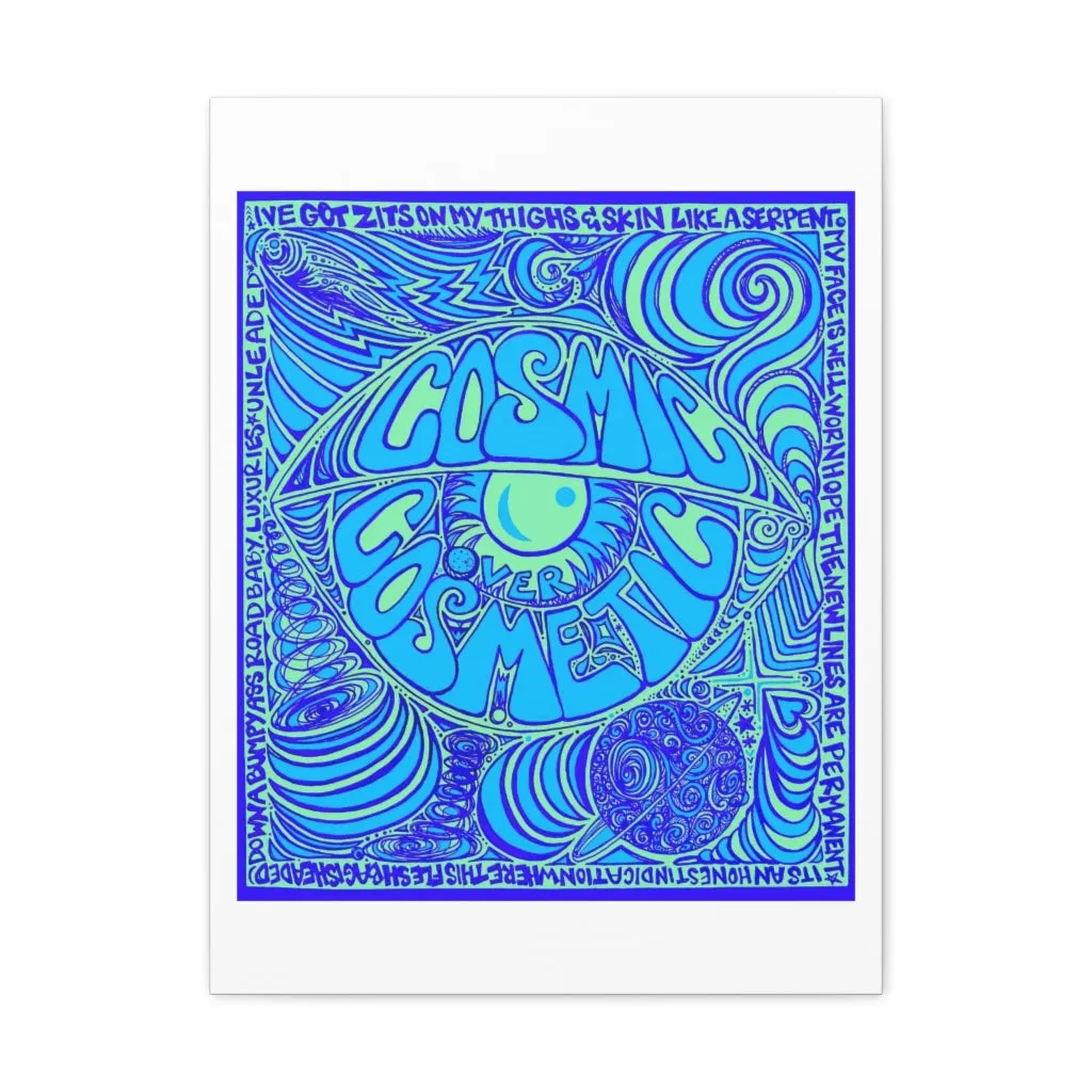 Cosmic Over Cosmetic Canvas Gallery Wraps -  Blue Bliss